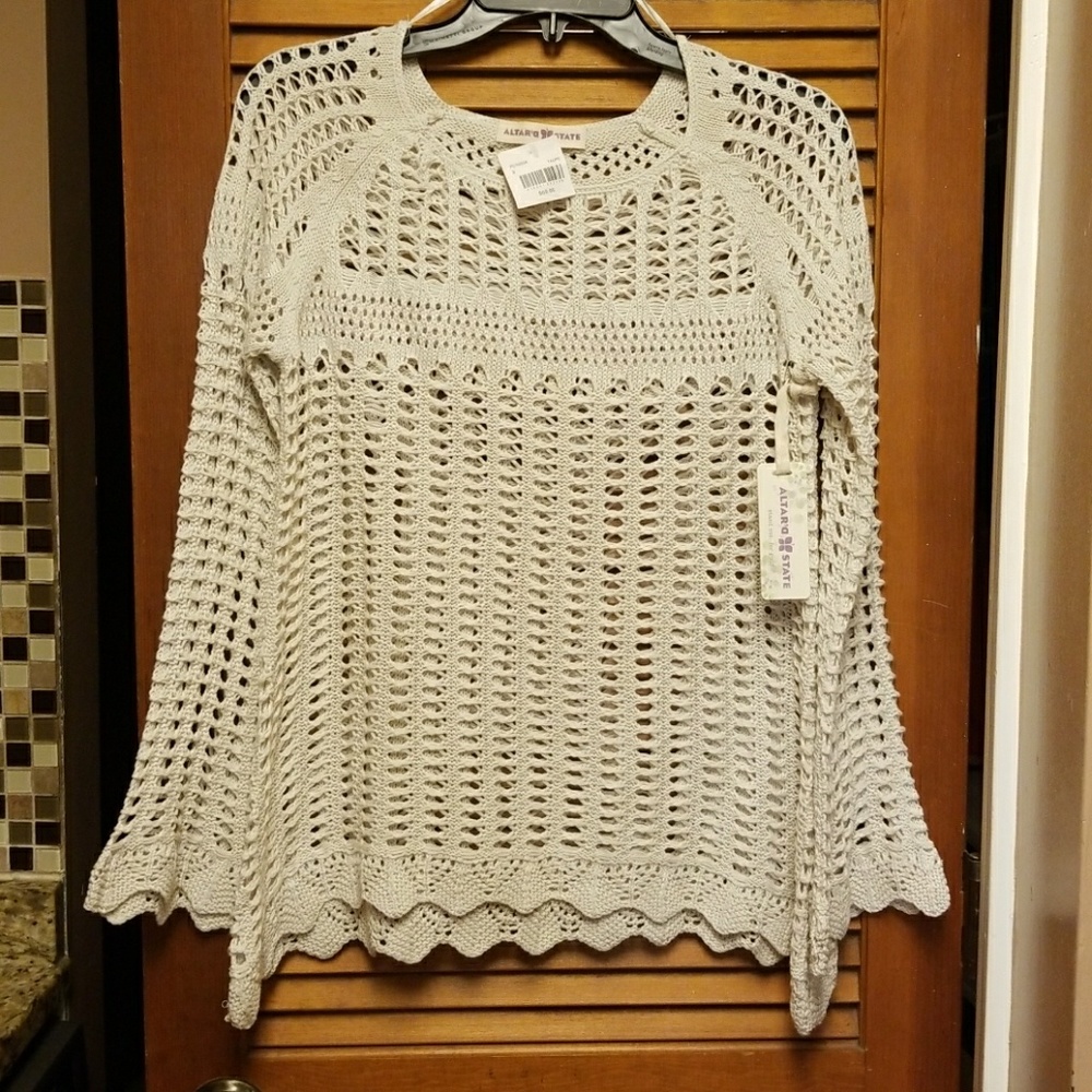 NWT Altar'D State crochet top size small
